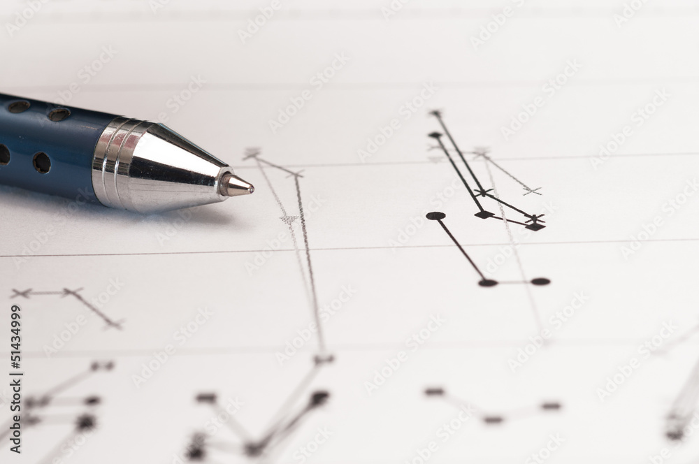 Fototapeta premium Financial analysis
