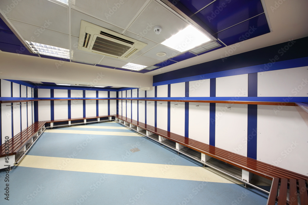 Locker room in Stadium