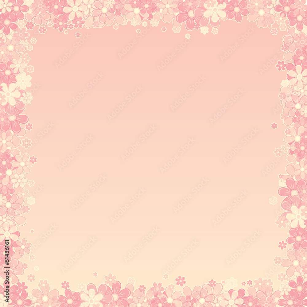Abstract Pink Floral Background