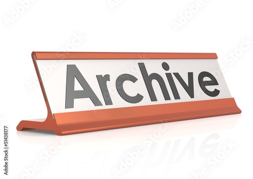 Archive table tag photo