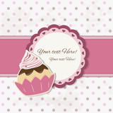 cake design - cupcake background - place your text
