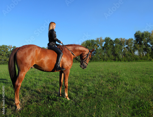Equestrian on horseback © horsemen