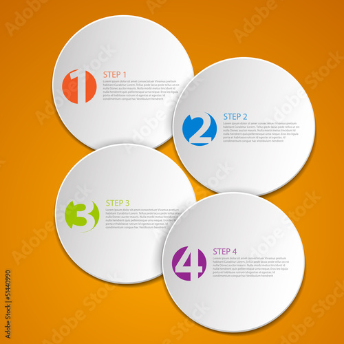 Set of Colorful Vector Sample option stickers