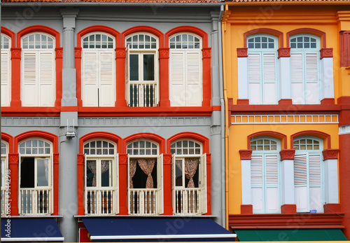 colorful windows facade