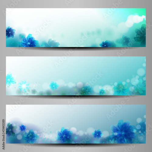 Abstract Flower Vector Background / Brochure Template / Banner
