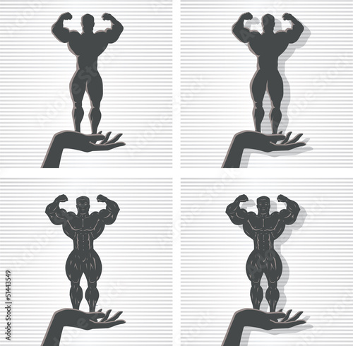 Hand and Bodybuilder