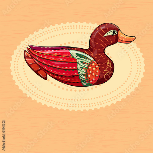 decorative wooden duck