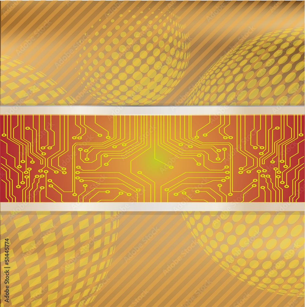 technology abstract background - vector illustration