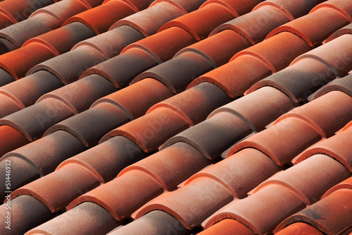 pattern of diagonal roof tiles