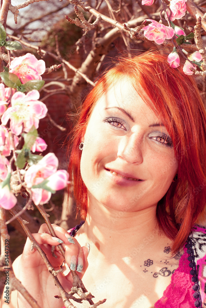 Naklejka premium Rote Haare
