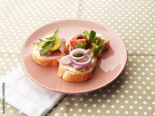 Turkey Ham Canapes photo