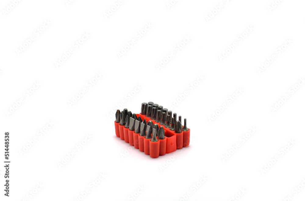 Set of metallic tools Set of metallic tools