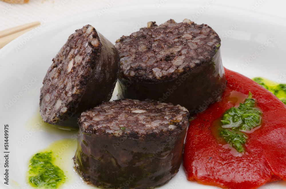 Spanish Cuisine. Morcilla de Burgos. Black Pudding. Spanish Cuisine. Morcilla de Burgos. Black Pudding.