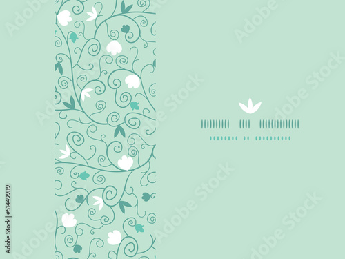 Vector Textured Colorful Branches Horizontal Seamless Pattern