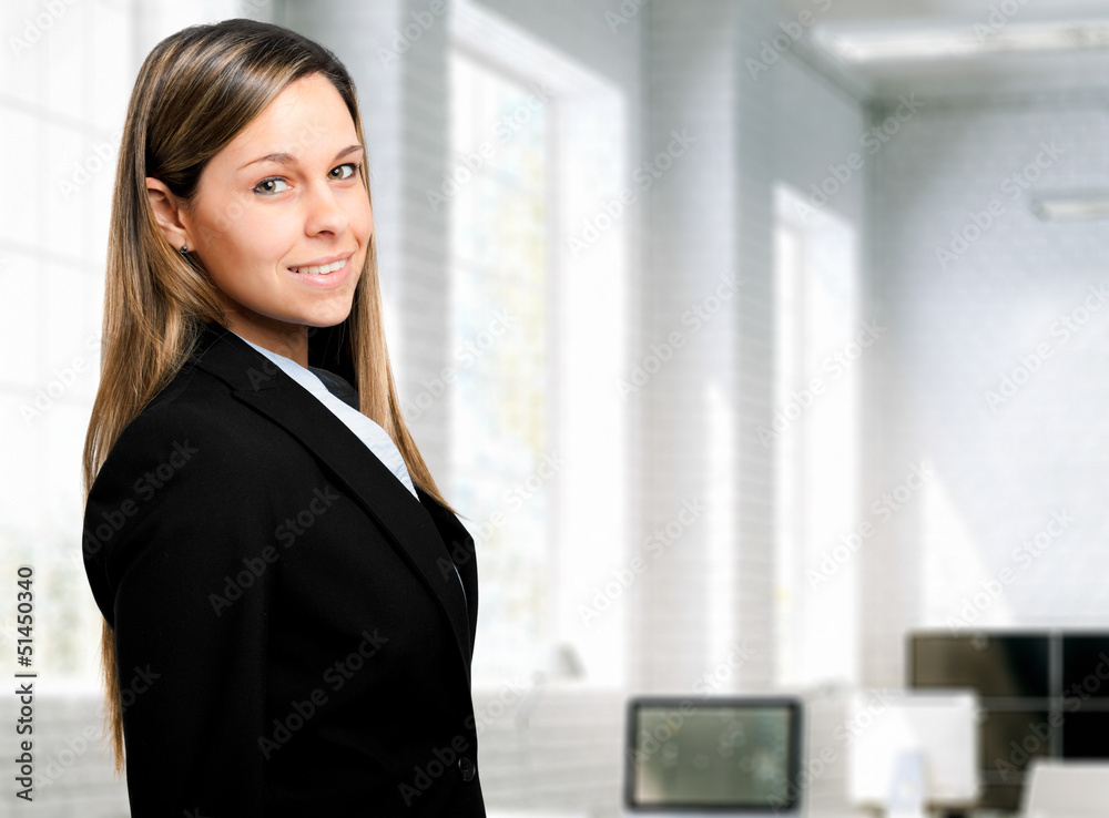 Beautiful businesswoman in her office Beautiful businesswoman in her office