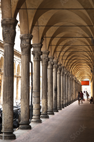 ancient porch in bologna