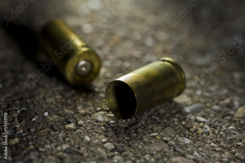 Bullets on ground