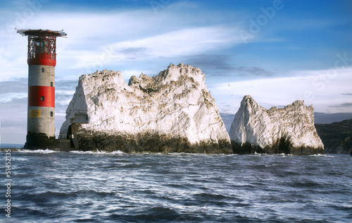 Fotografia Lighthouse on a rock, The Needles, Isle Of Wight