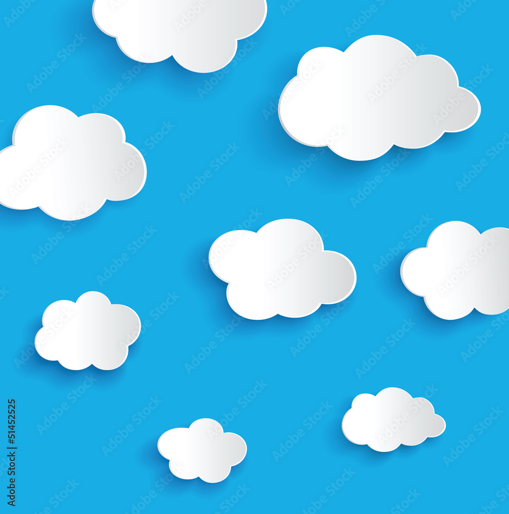vector clouds, transparent shadows, layered vector clouds, transparent shadows, layered