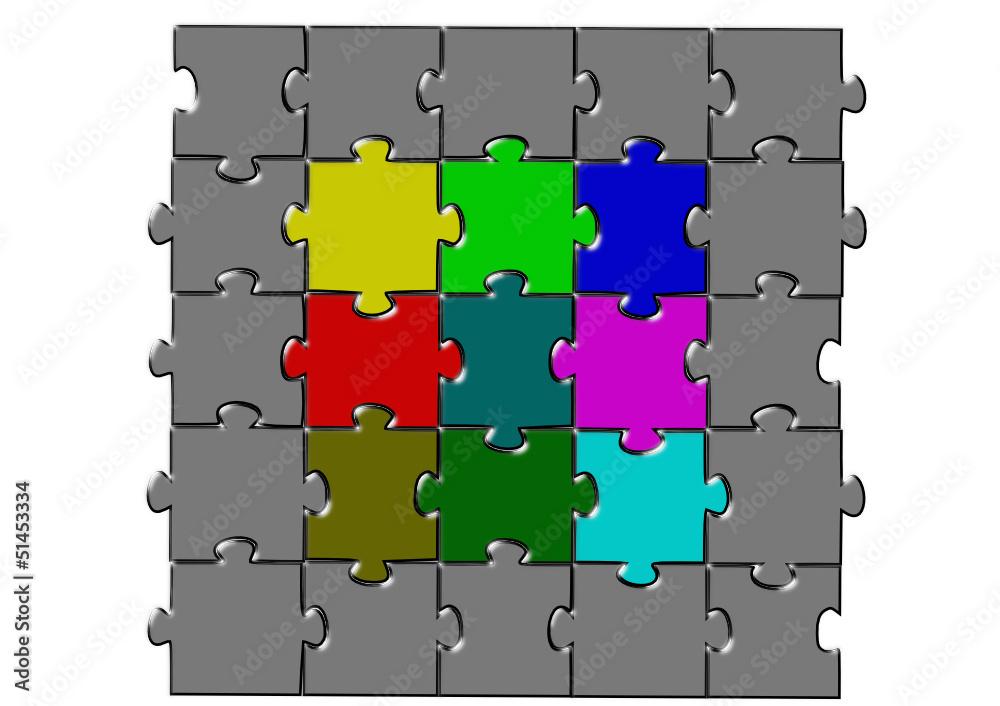 Puzzle renkli Puzzle renkli