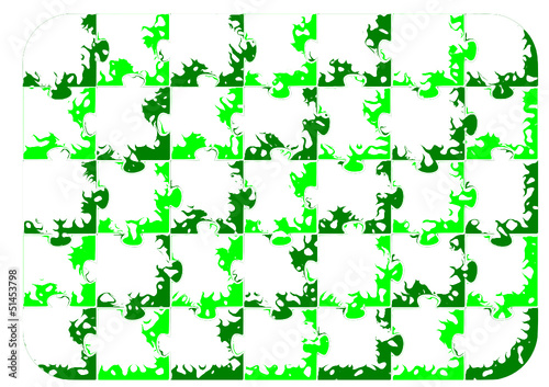 Pattern yeşil puzzle desen