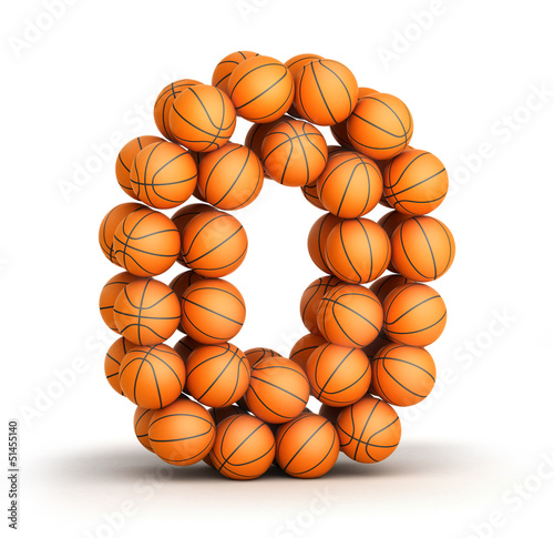 Number 0 basketball