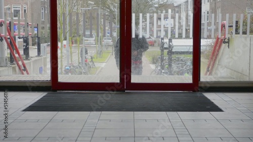 Entering a Train station