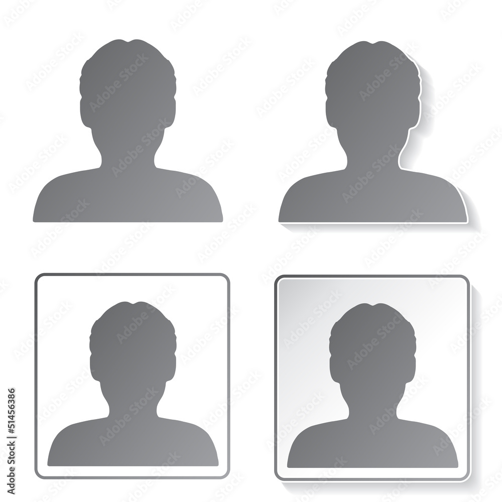 vector avatar icons, buttons - human, user, member vector avatar icons, buttons - human, user, member