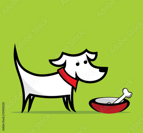 Vector illustration of Cartoon Dog