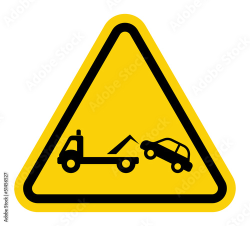 Traffic sign - no parking, tow away zone sign