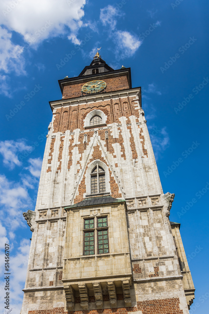 Gothic Town Hall Tower in Krakow