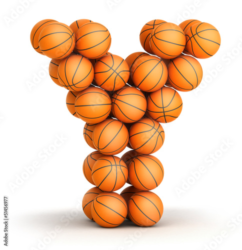 Letter Y basketball