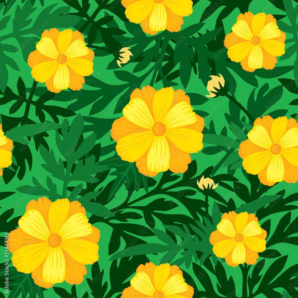 Flower seamless pattern Flower seamless pattern