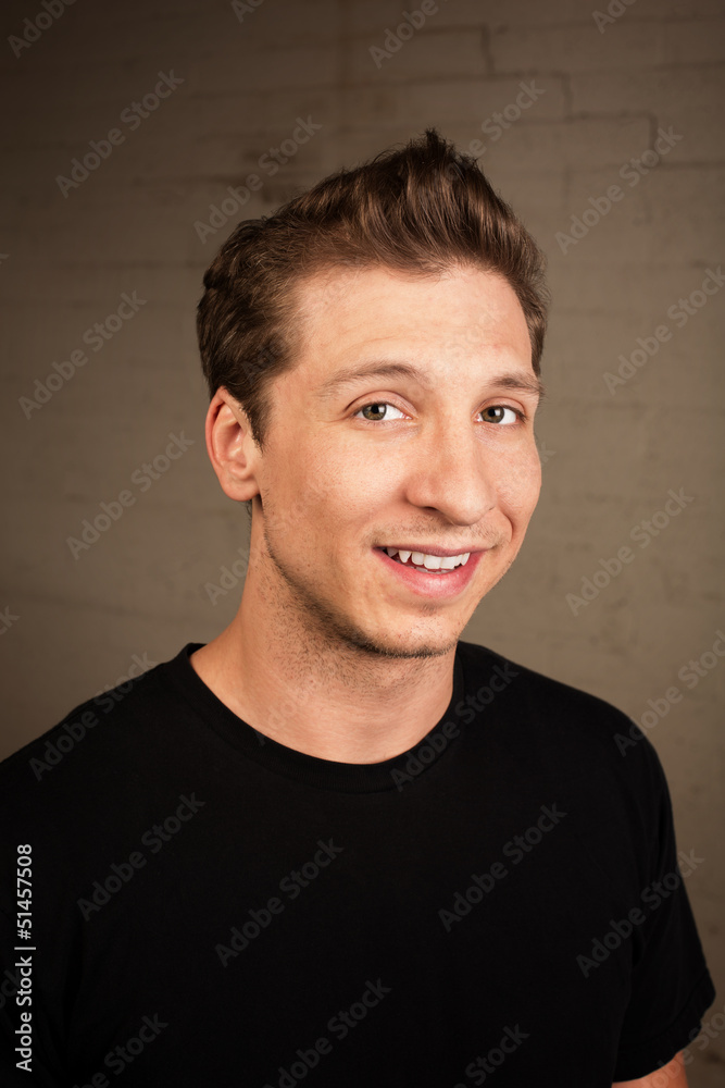 Fototapeta premium Satisfied Young Man