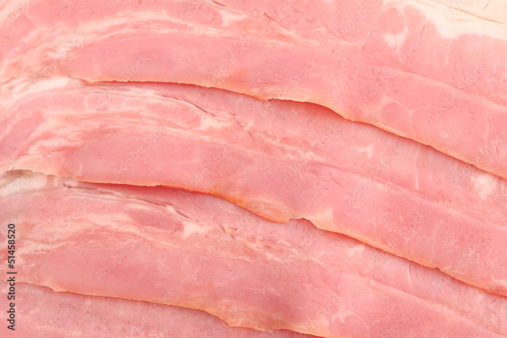 tasty bacon, close up