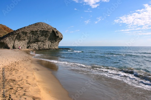 Spain - Playa Monsul beach in Cabo de Gata Natural Park
