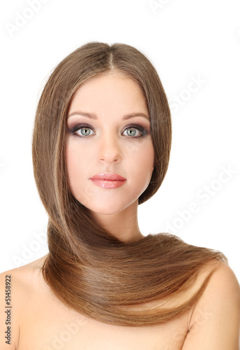 Portrait of beautiful woman...