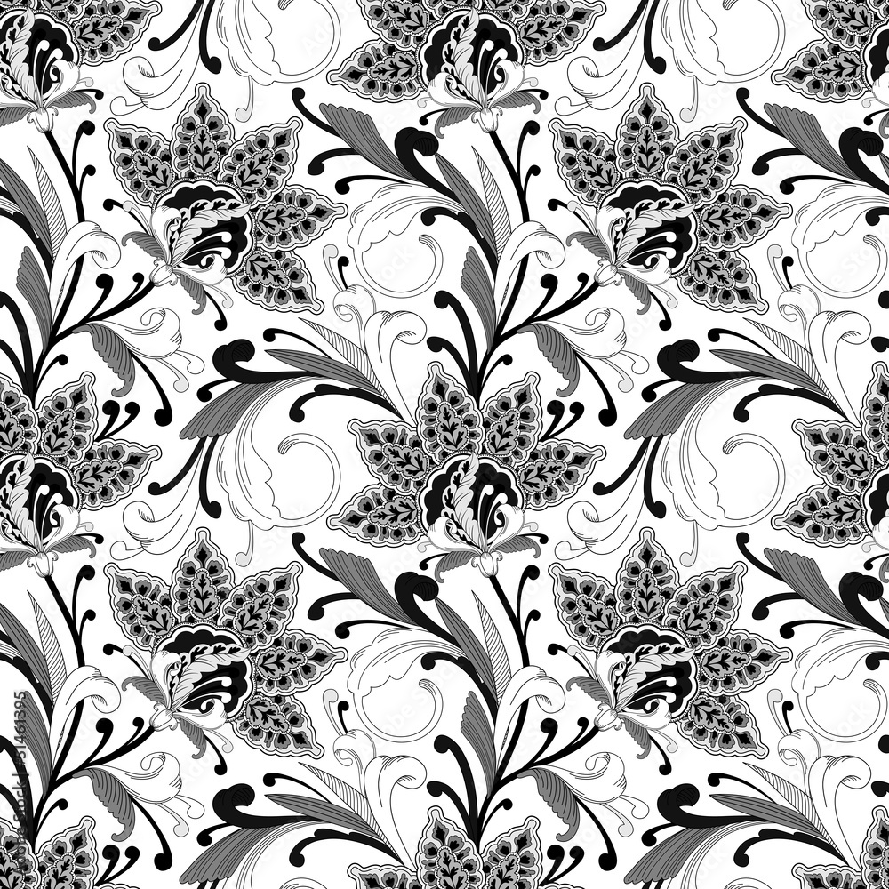 Obraz premium Seamless floral pattern