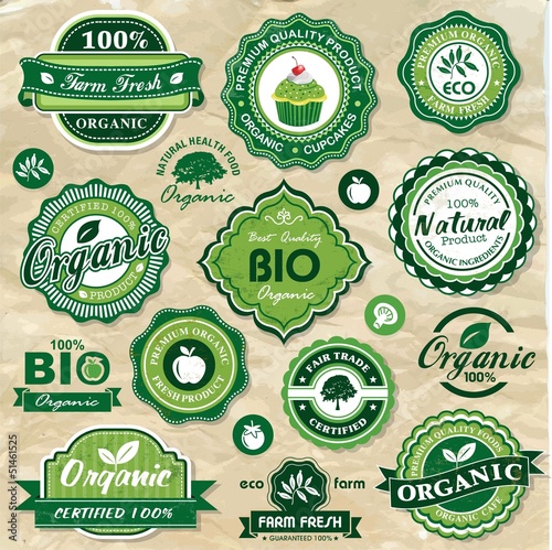 Collection of organic labels