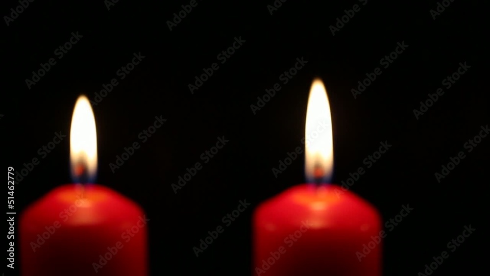 Red candles with black background Red candles with black background