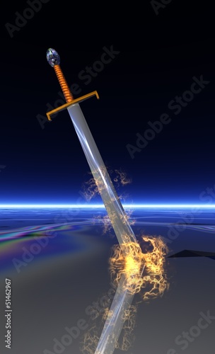 épée en feu