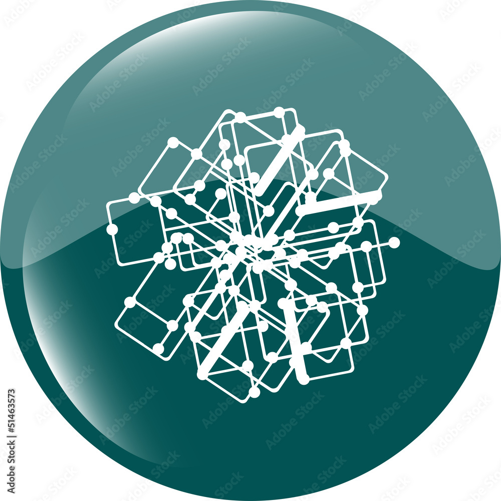 infographics element with a map of the city or metro, web icon