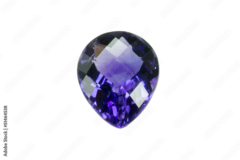 Amethyst isolated on white background Amethyst isolated on white background