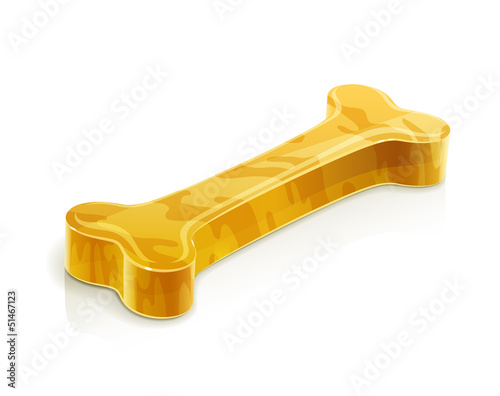 bone for dog vector illustration isolated on white background