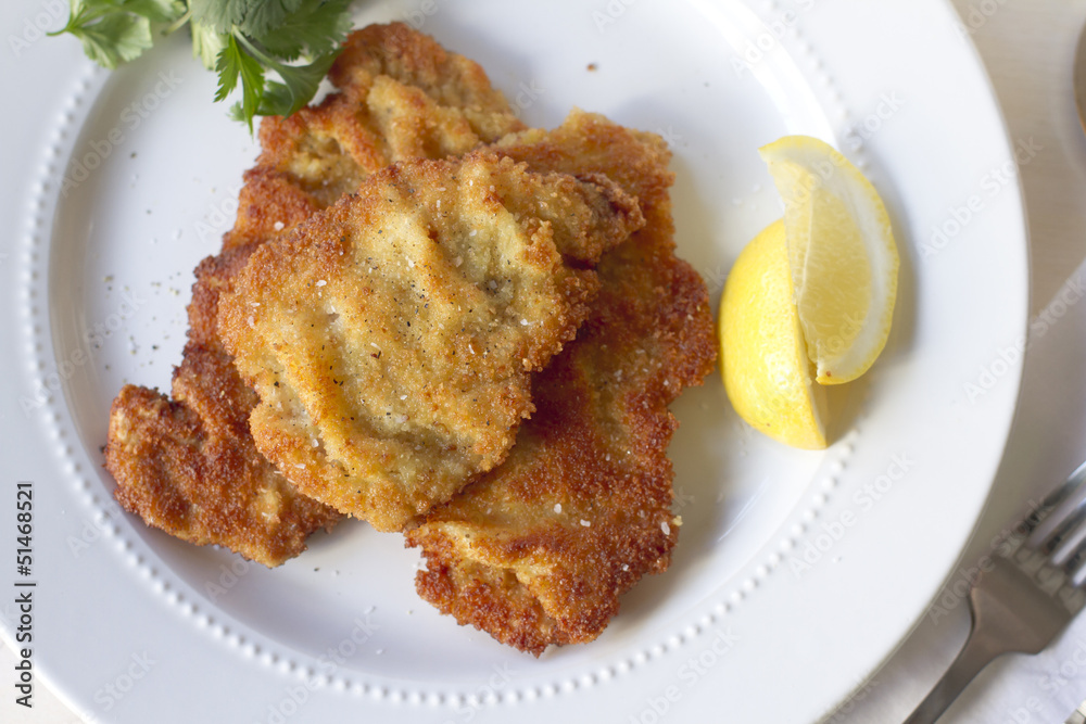 Veal Weinerschnitzel Veal Weinerschnitzel