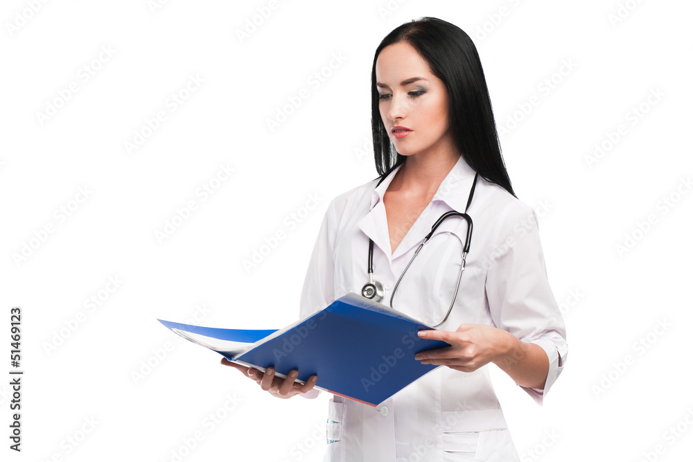 Medical doctor woman with stethoscope Medical doctor woman with stethoscope