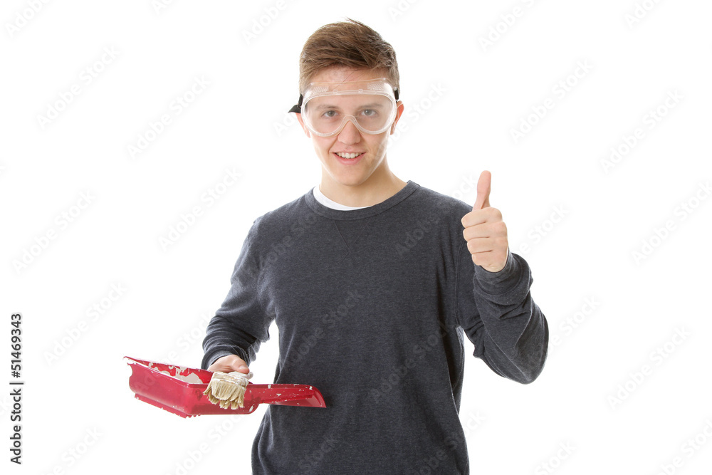 Daumen hoch für den Maler Daumen hoch für den Maler