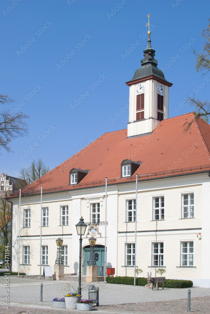 das Rathaus von Angermünde in der Uckermark