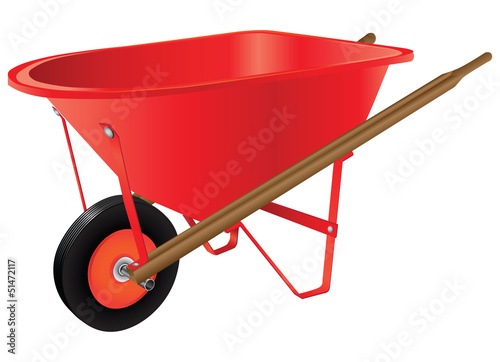 Wheelbarrow for industrial work