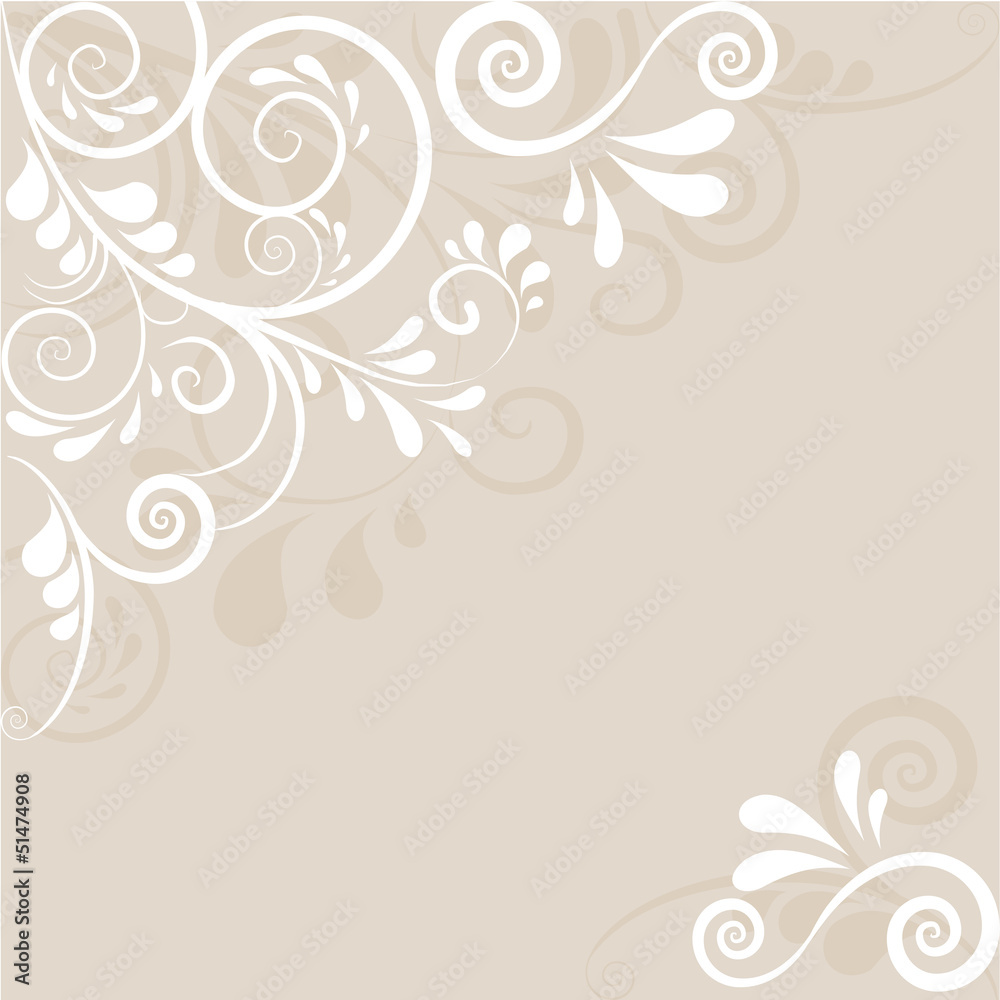 Hintergrind in beige mit Ornamenten Hintergrind in beige mit Ornamenten